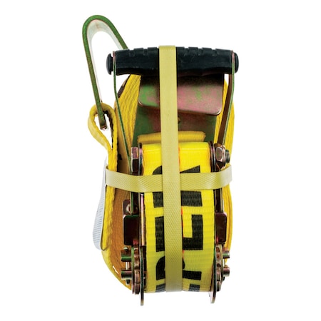 Hampton Products International Keeper 2 in. W X 27 ft. L Yellow Tie Down w/Ratchet 3333 lb 1 pk 04623
